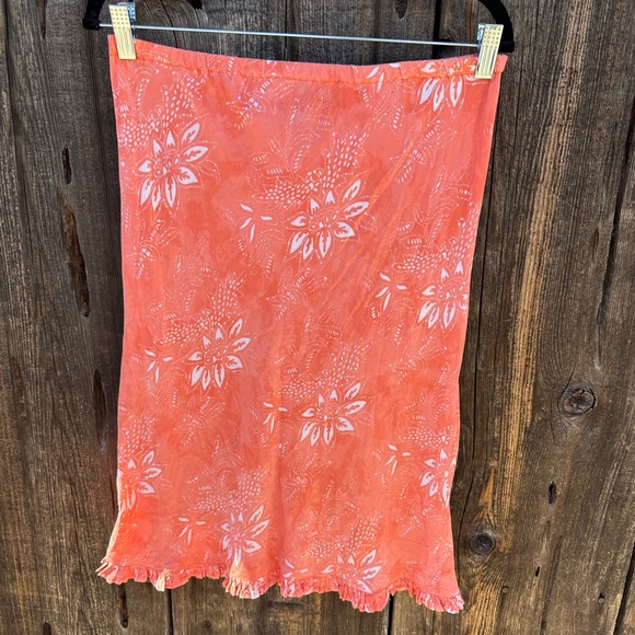 Vintage Nomadic Traders Pink & White Floral Skirt - Picture 4 of 6